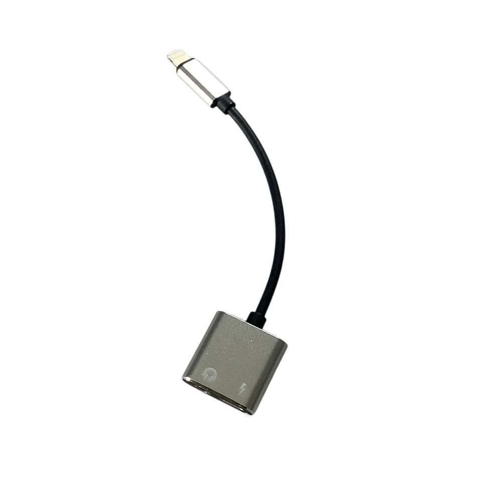 Iphone Dual Lightning Headphone Splitter 2in1 Audio‎ Charge Adapter Dongle Jack